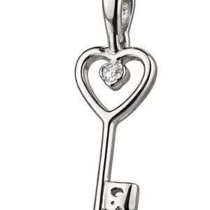 Sterling Silver 925 Pendant 21 Key