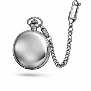 Initial - Silver Rhodium Plated Pocket watch
