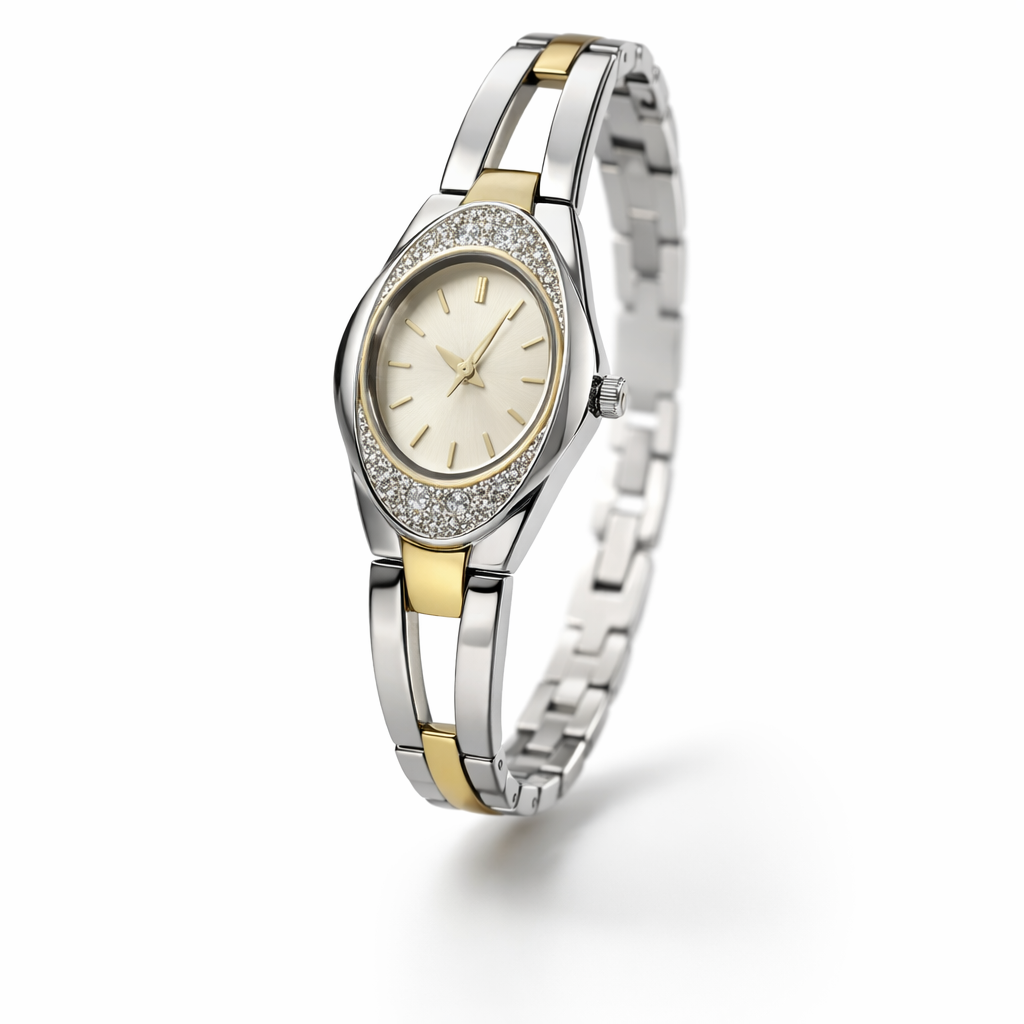 Initial - Ladies Two tone Gold & Silver Watch