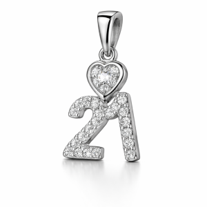 Sterling Silver 925 Pendant with Cubic Stone’s