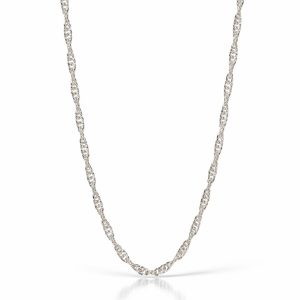 Sterling Silver 925 twisted ladies Chain - 45cm